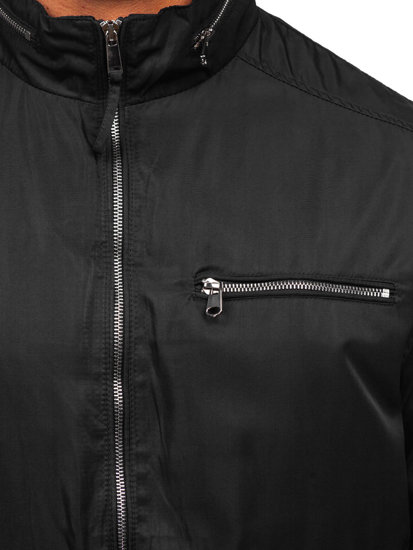 Bolf Herren Übergangsjacke Schwarz  5M3106