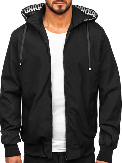 Bolf Herren Übergangsjacke Schwarz  5M3112