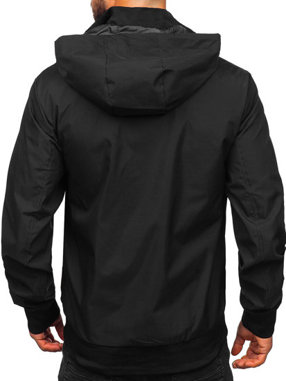 Bolf Herren Übergangsjacke Schwarz  5M3112