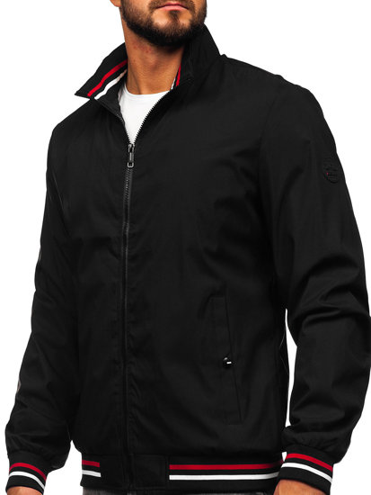 Bolf Herren Übergangsjacke Schwarz  7342