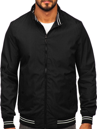 Bolf Herren Übergangsjacke Schwarz 7345