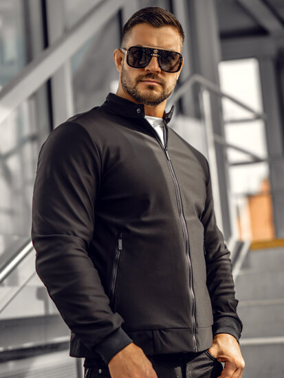 Bolf Herren Übergangsjacke Schwarz EC955