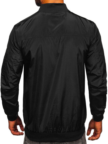 Bolf Herren Übergangsjacke Schwarz-Grau  W3908