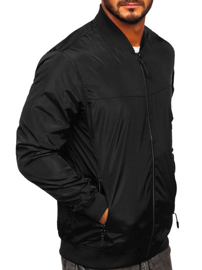 Bolf Herren Übergangsjacke Schwarz-Grau  W3909