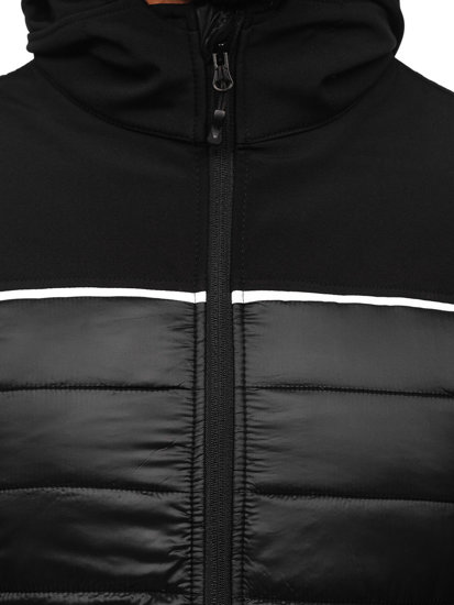 Bolf Herren Übergangsjacke Schwarz  K104