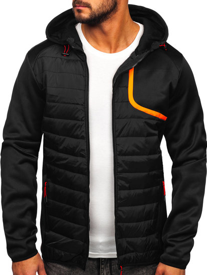 Bolf Herren Übergangsjacke Schwarz  KS2143