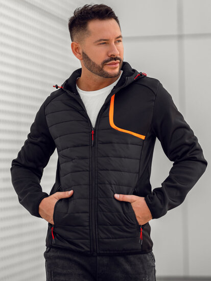 Bolf Herren Übergangsjacke Schwarz  KS2143