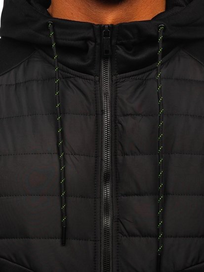 Bolf Herren Übergangsjacke Schwarz  KS2149