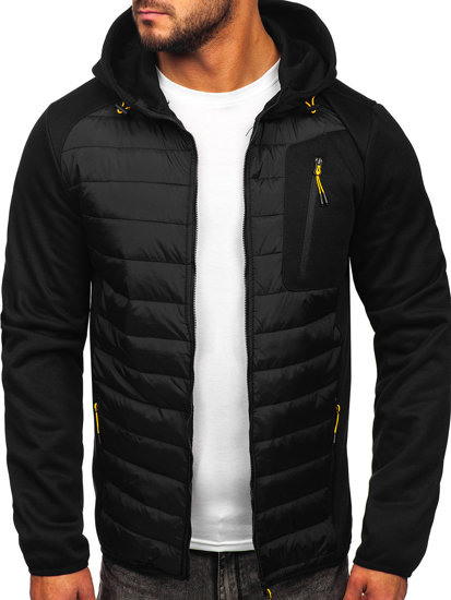 Bolf Herren Übergangsjacke Schwarz  KS2150