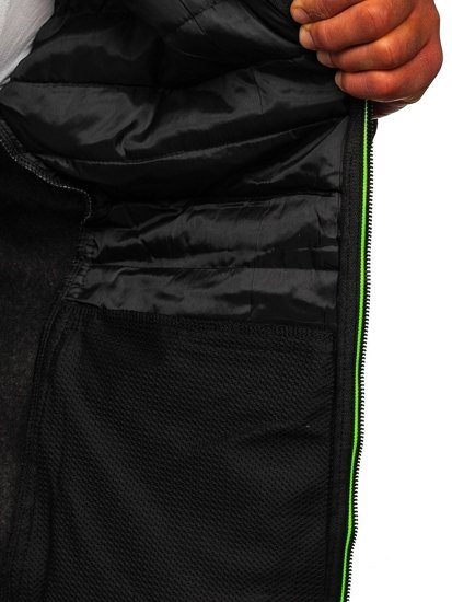 Bolf Herren Übergangsjacke Schwarz  KS2155