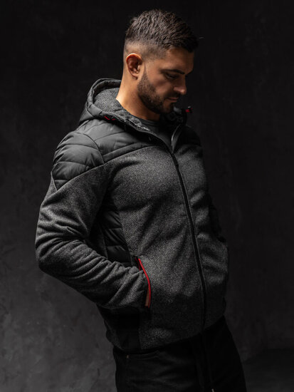 Bolf Herren Übergangsjacke Schwarz  KS2158A1