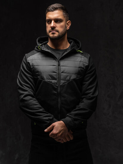 Bolf Herren Übergangsjacke Schwarz  KS2232A1