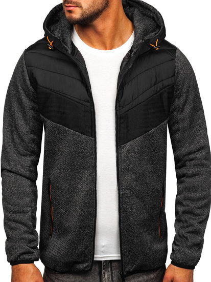 Bolf Herren Übergangsjacke Schwarz-Orange  BKS2153