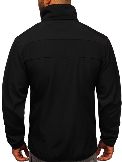 Bolf Herren Übergangsjacke Schwarz Softshell Jacke KS2185