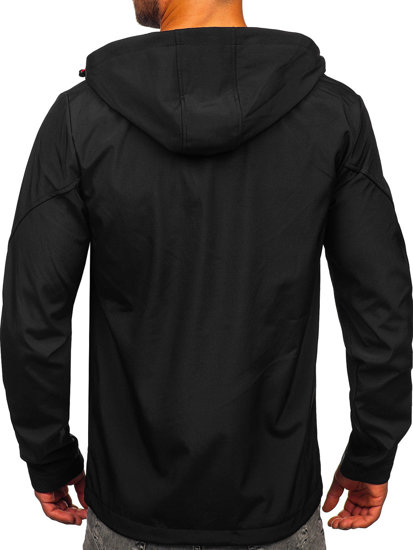 Bolf Herren Übergangsjacke Softshell Schwarz  HSS037