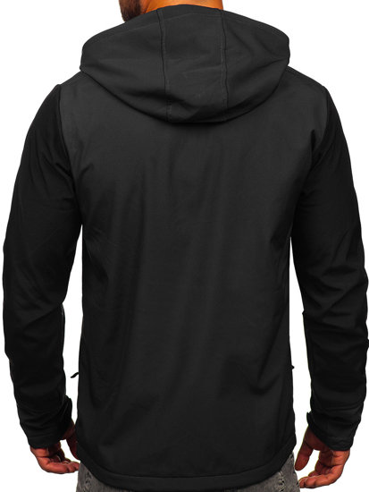 Bolf Herren Übergangsjacke Softshell Schwarzgrau  HSS039