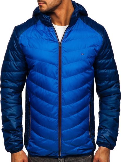 Bolf Herren Übergangsjacke Sport Jacke Blau  1905