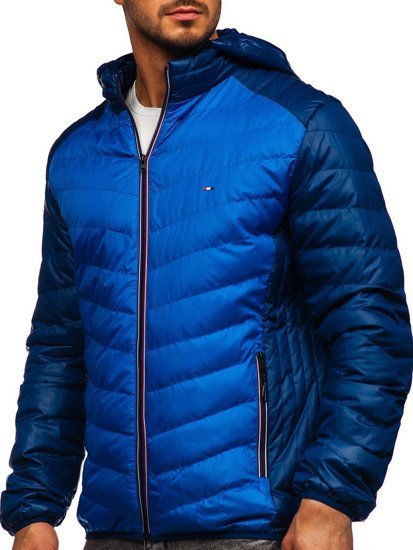 Bolf Herren Übergangsjacke Sport Jacke Blau  1905