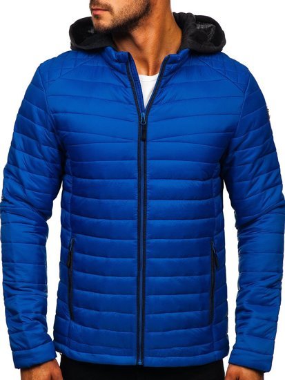 Bolf Herren Übergangsjacke Sport Jacke Blau  AB031