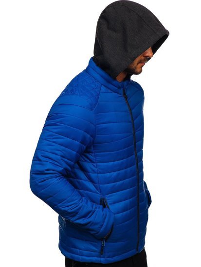 Bolf Herren Übergangsjacke Sport Jacke Blau  AB031