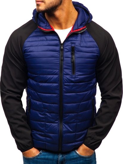 Bolf Herren Übergangsjacke Sport Jacke Dnkelblau  LY1020