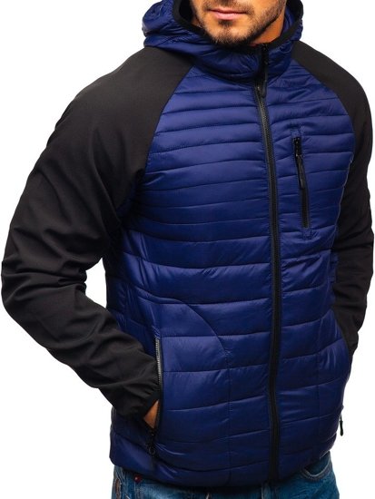 Bolf Herren Übergangsjacke Sport Jacke Dnkelblau  LY1020