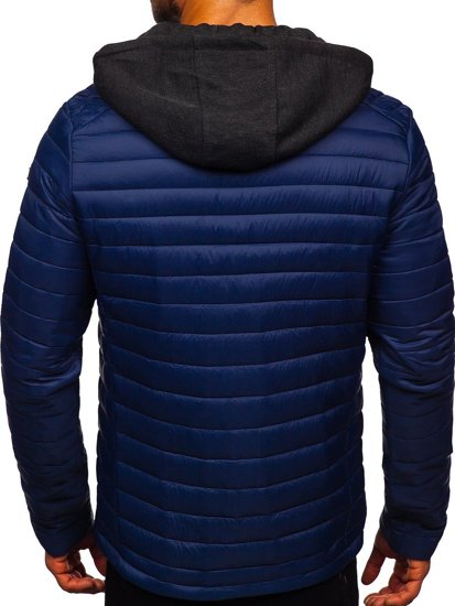 Bolf Herren Übergangsjacke Sport Jacke Dunkelblau  AB031