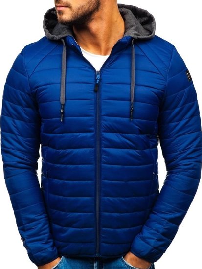 Bolf Herren Übergangsjacke Sport Jacke Dunkelblau  AB033