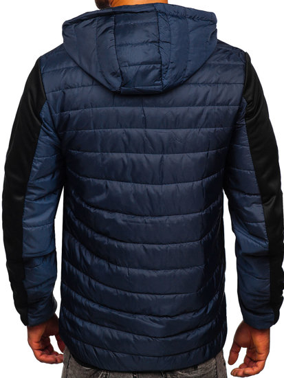 Bolf Herren Übergangsjacke Sport Jacke Dunkelblau  M10003