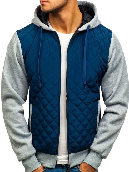 Bolf Herren Übergangsjacke Sport Jacke Dunkelblau  a91