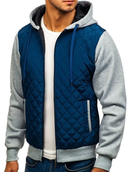 Bolf Herren Übergangsjacke Sport Jacke Dunkelblau  a91