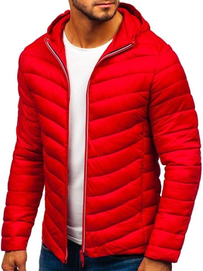 Bolf Herren Übergangsjacke Sport Jacke Rot  LY1016