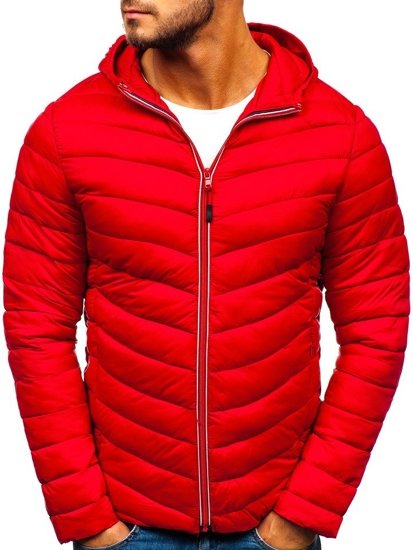 Bolf Herren Übergangsjacke Sport Jacke Rot  LY1016