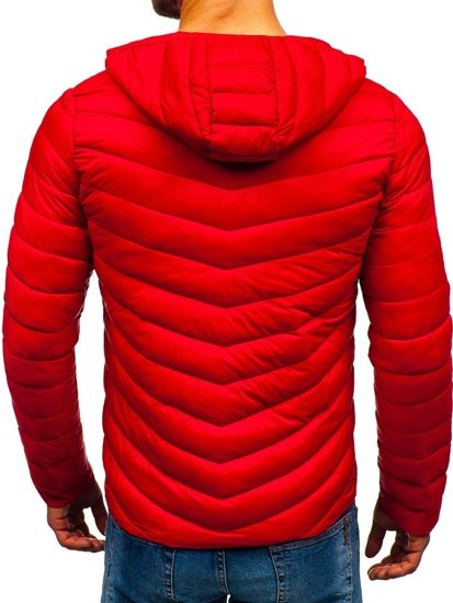 Bolf Herren Übergangsjacke Sport Jacke Rot  LY1016