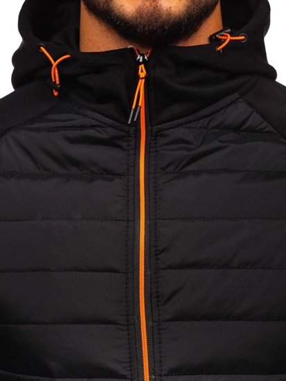 Bolf Herren Übergangsjacke Sport Jacke Schwarz  KS1885