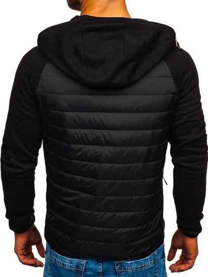 Bolf Herren Übergangsjacke Sport Jacke Schwarz  KS1885