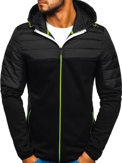 Bolf Herren Übergangsjacke Sport Jacke Schwarz  KS1887