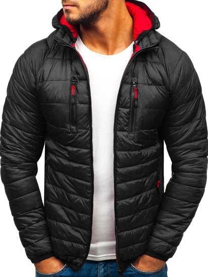 Bolf Herren Übergangsjacke Sport Jacke Schwarz  LY1019