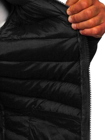 Bolf Herren Übergangsjacke Sport Jacke Schwarz  SM70