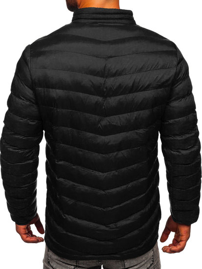 Bolf Herren Übergangsjacke Sport Jacke Schwarz  SM70