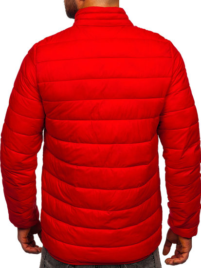 Bolf Herren Übergangsjacke mir Steppmuster Rot LY33