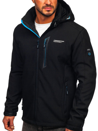 Bolf Herren Übergangskacje Sportjacke Schwarz-Blau  WX061