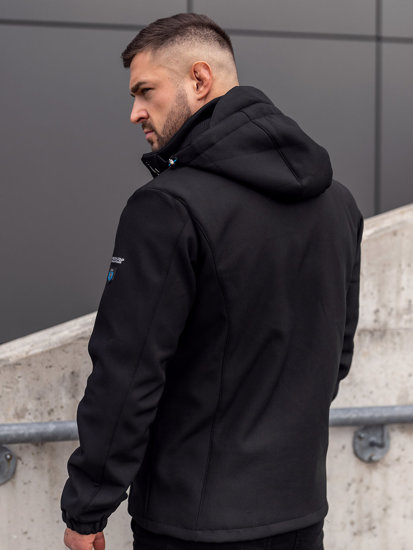 Bolf Herren Übergangskacje Sportjacke Schwarz-Blau  WX061A