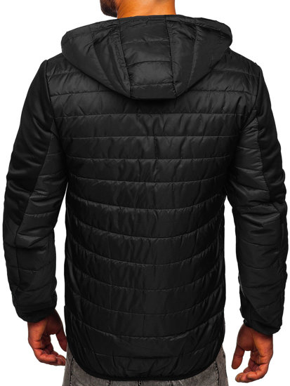 Bolf Herren Überganssjacke Steppjacke Schwarz  M10006