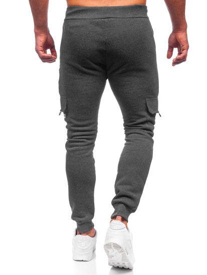 Bolf Herren Warme Hose Cargohose Jogger Pants Schwarzgrau  HW2207