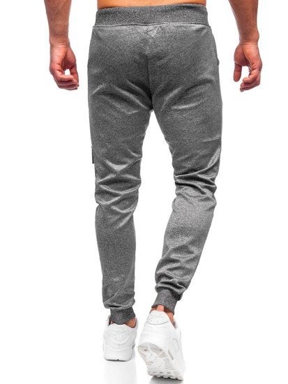 Bolf Herren Warme Hose Jogger Pants Cargohose Schwarzgrau K10286