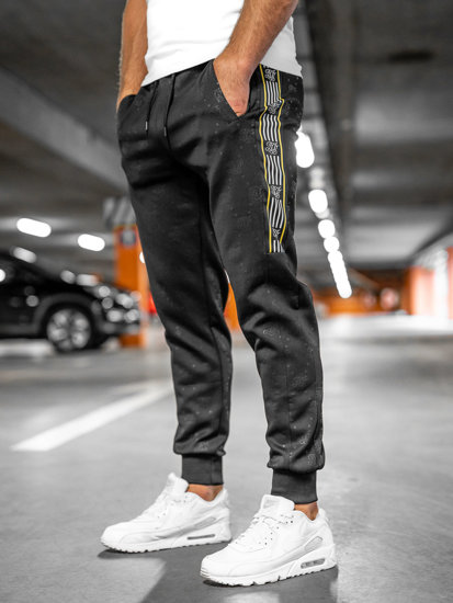 Bolf Herren Warme Hose Jogger Pants Schwarz  HM386