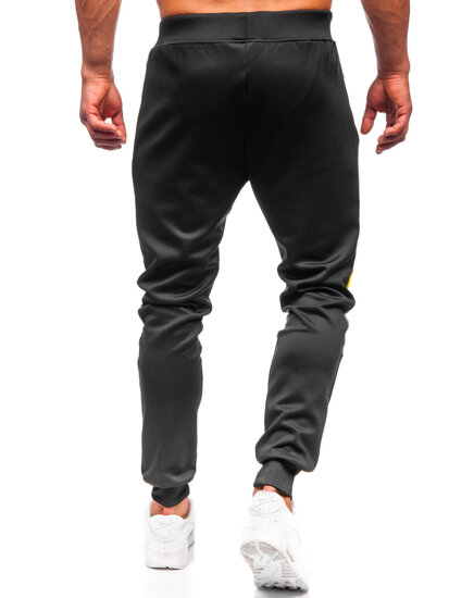 Bolf Herren Warme Hose Jogger Pants Schwarz  K10122