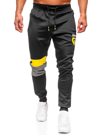 Bolf Herren Warme Hose Jogger Pants Schwarz  K10122