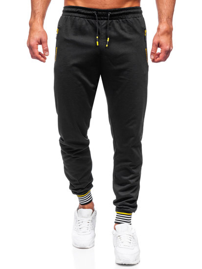 Bolf Herren Warme Hose Jogger Pants Schwarz  K10332